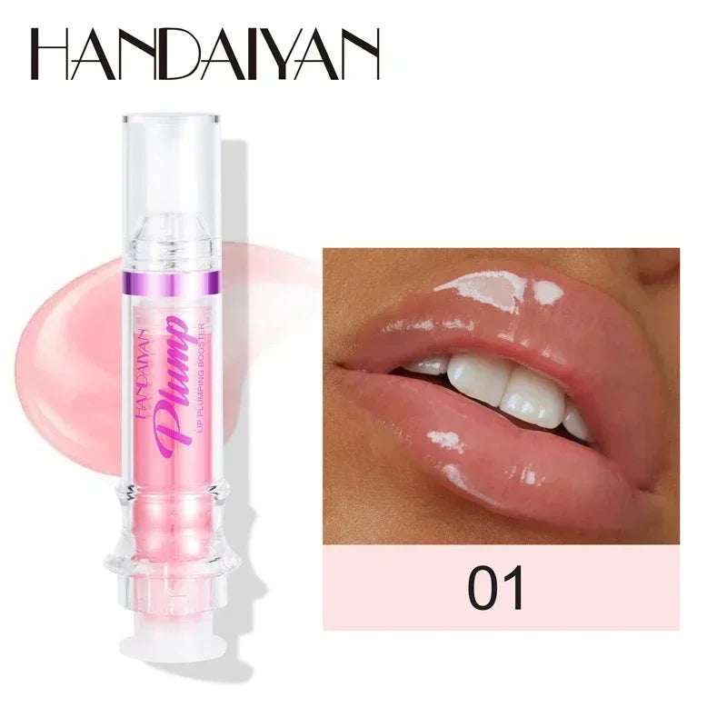 Lip Plumping Booster Lasting Sexy Plumper Glitter Red Nude Lipstick Liquid Waterproof Moisturize Oil Lipgloss Makeup Lip Care