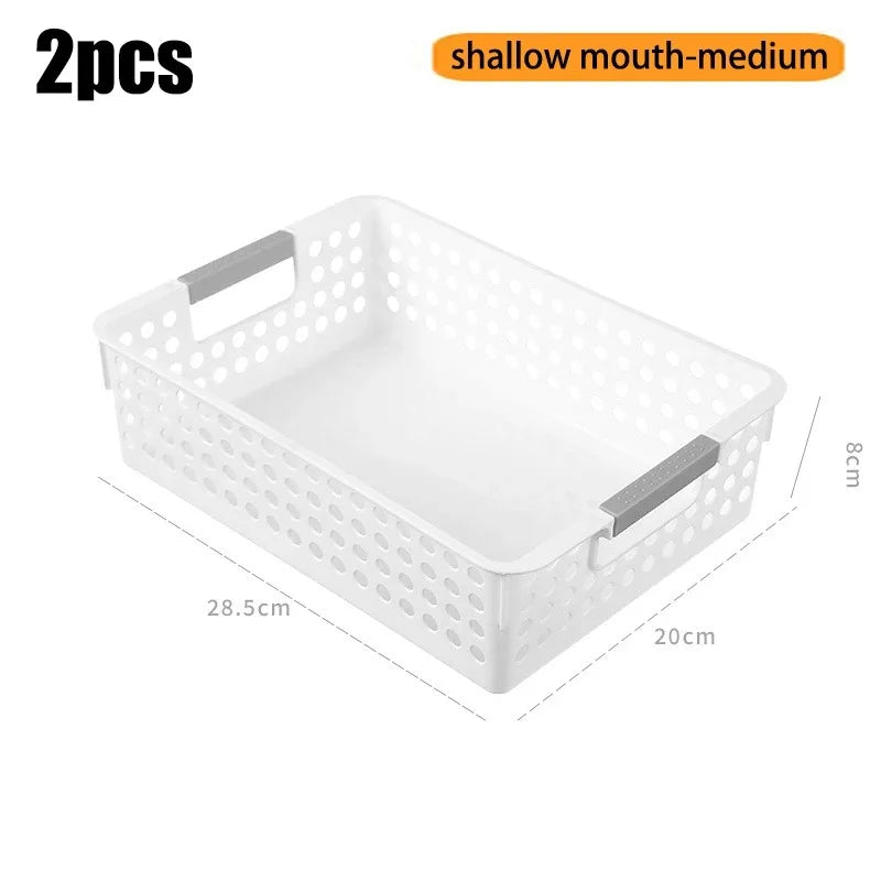 Household miscellaneous items storage basket snack toy storage box plastic shelf kitchen tabletop minimalist storage box