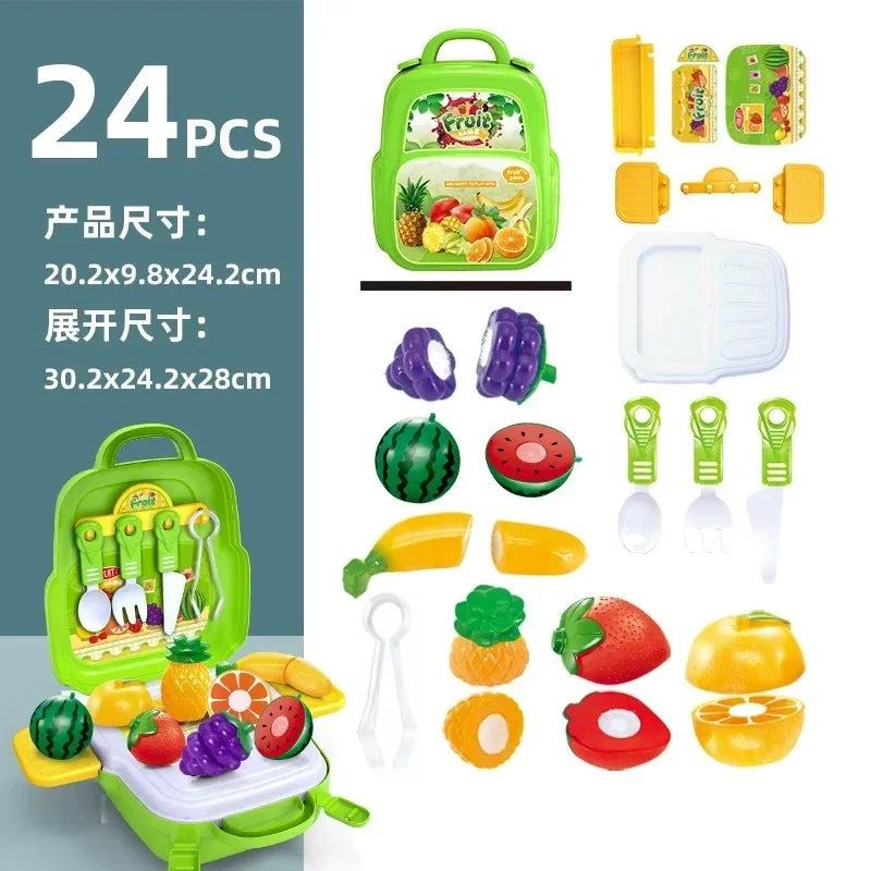Kids Pretend Play Simulation Cooking Cosplay Toys Repair Drill Tools Cake Foods Jewelry Set Role Play Educational Toy For Kids