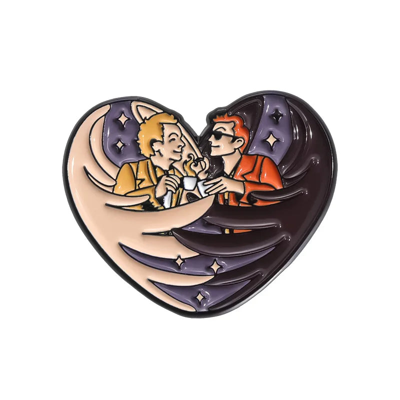 Anime Heart Rose Enamel Pins You Are Dreamy Cartoon Horror Mask Coffin Spider Lapel Badges Halloween Backpack Jewelry Gifts