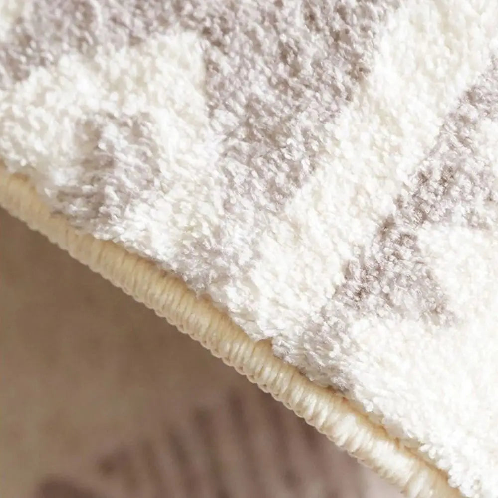 Comfortable Cream Style Bedroom Rug Soft Absorbent Bedside Carpet Minimalist Non-Slip Area Rugs Bedroom