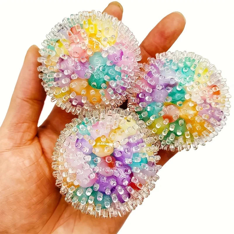 1Pc Squishy Colorful Water Bead Grape Balls Squeeze Toys for Kids Adult Soft Pinch Pop Fidget Toys Halloween Christmas Gifts