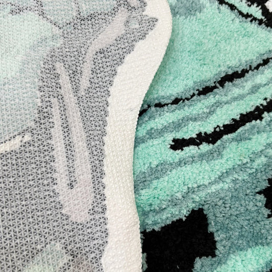 Roadster Shaped Tufted RugAutomotive Aesthetic Home Decor, Non-Slip Floor Mat for Bedroom Living Room, Novelty Vehicle Carpet