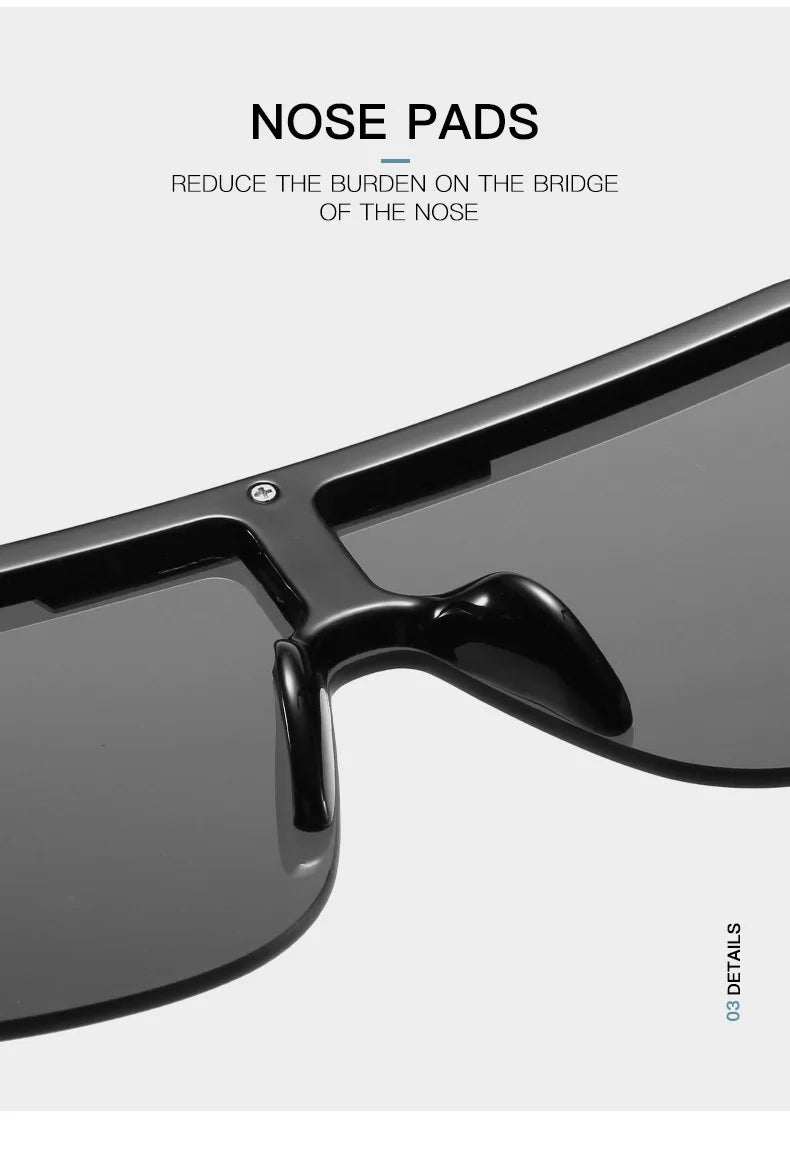 1/2PCS Men And Women Oversized Square Fashion Sunglasses Sports Driving Glasses Gradient Colored Sunglasses Uv400 2023