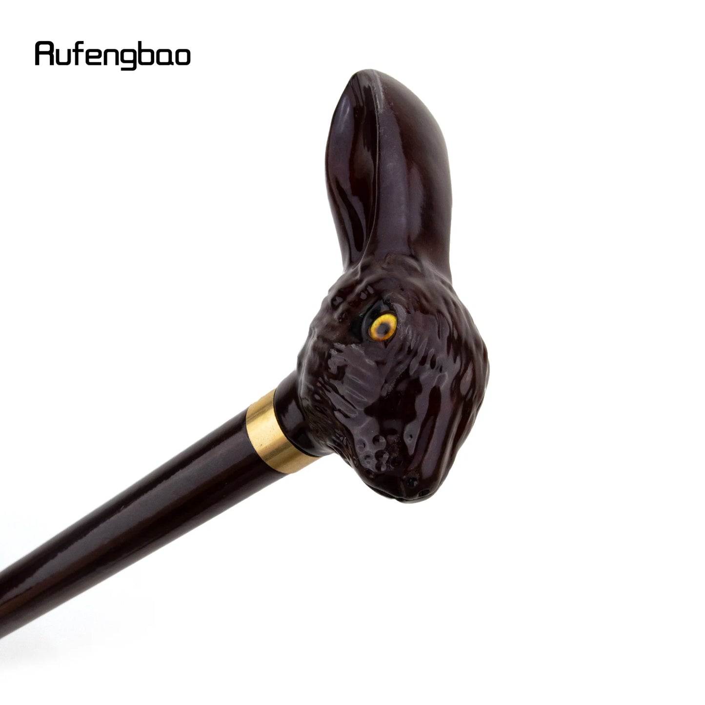 Rabbit Wooden Single Joint Fashion Walking Stick Decorative Vampire Cospaly Party Walking Cane Halloween Mace Wand Crosier 93cm