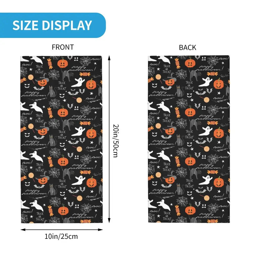 Custom Halloween Vampire Bats Winter Headband Neck Warmer Women Men Hiking Running Tube Scarf Face Bandana Gaiter