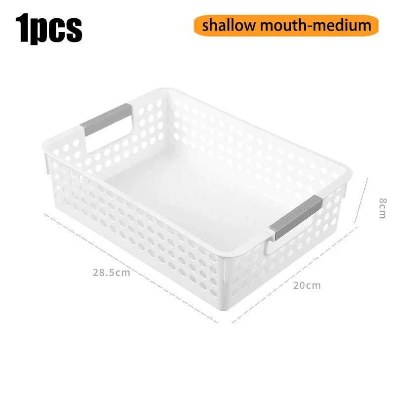 Household miscellaneous items storage basket snack toy storage box plastic shelf kitchen tabletop minimalist storage box