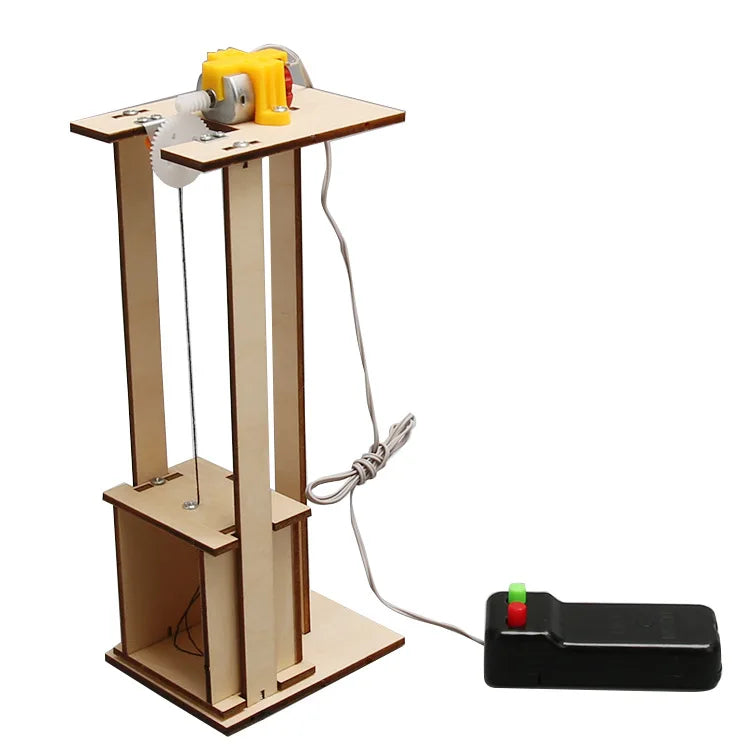 Kids Science Toys DIY STEM Technological Physics Learning Kit Funny Elevator Model Blocks Teaching Aids Educational Toys