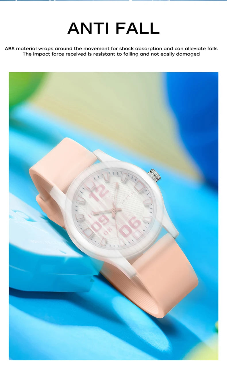 Fashion women's watches, simple casual Soft silicone strap lady watches waterproof, nurse watches for woman, ladies wristwatch