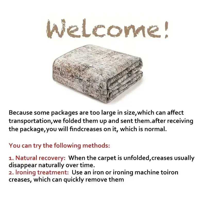 RAKKS Retro Style Rugs for Bedroom Large Area Living Room Decoration Anti-slip Carpet Washable Lounge Floor Mat Home Soft Rug