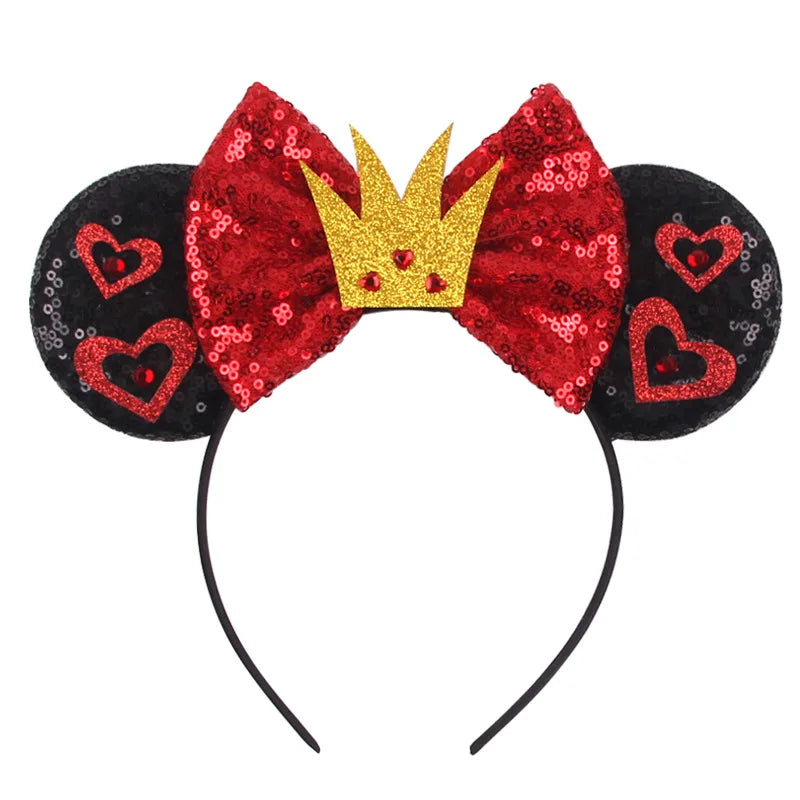 Chic Mickey Mouse Ears Headbands Women Halloween Party Cosplay Bad Guys Hairbands Girls Festival Gift Kids DIY Hair Accessories