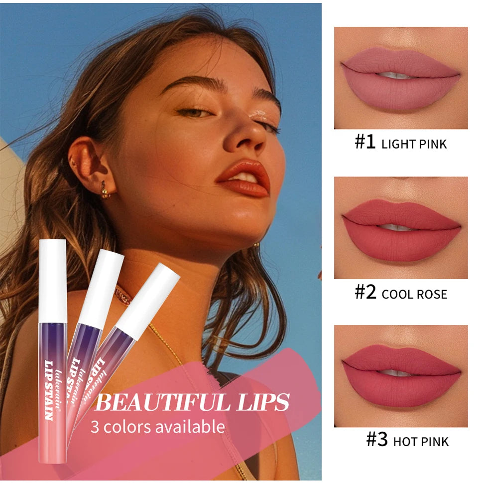 Blading Lip Gloss Peel and Stick Set Long-lasting Waterproof Pink Lip Gloss Transfer Resistant Natural Lip Gloss For Women