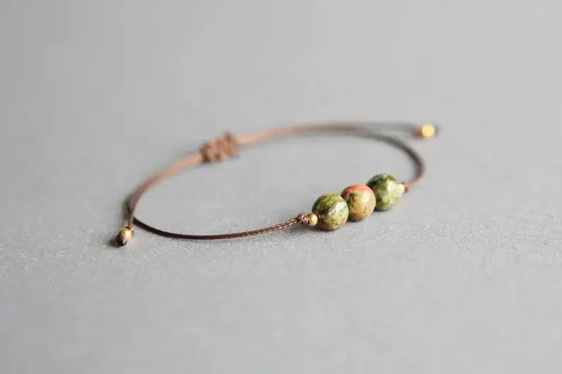 Jasper Ukitt Jewelry Healing Crystal Bracelet Spiritual Growth Bracelet Emotional Pain Healing Healthy Pregnancy gift