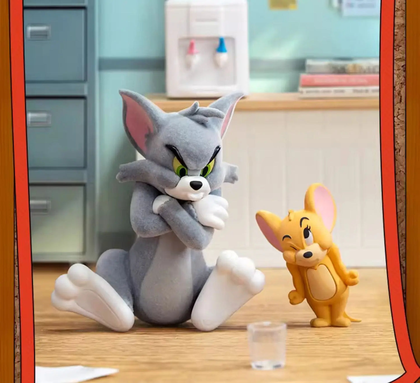 Original 52toys Tom - Jerry Mental State Tasting Blind Box Handmade Desktop Ornament Scene Building Props Toys Gifts Mystery Box