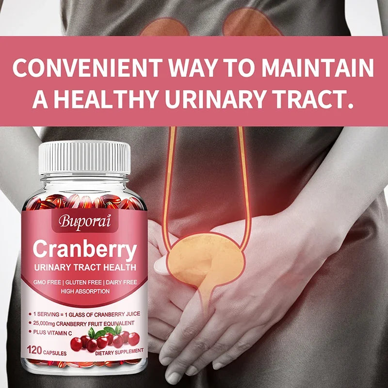 Cranberry Capsules - Supports Cardiovascular Health, Enhances Immunity, Supports Urinary Tract Health