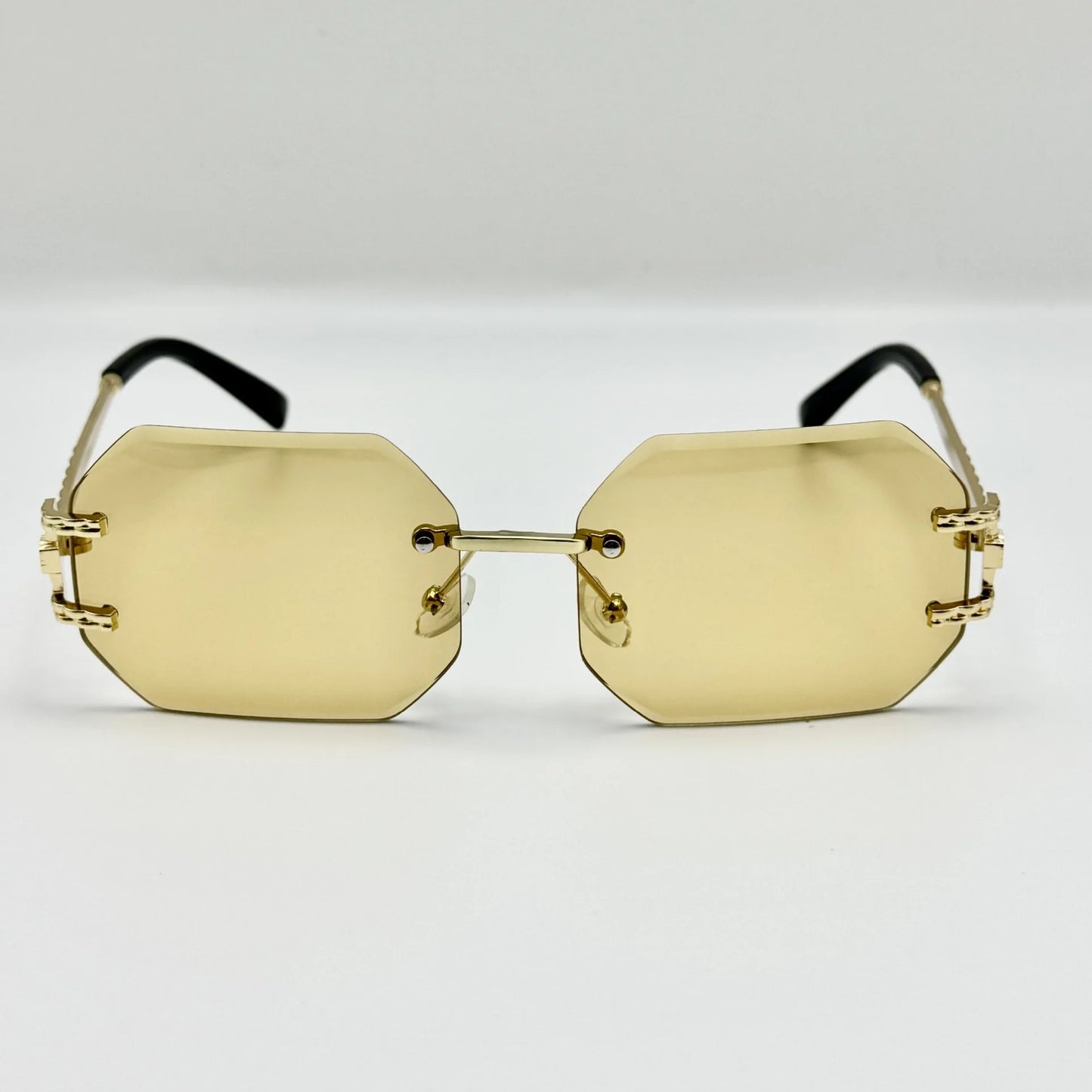 New in Rimless Sunglasses Women 2025 Trendy Fashion Glasses Sunscreen Shades Luxe Femme Lentes De Sol Mujer Lunette Soleil Femme