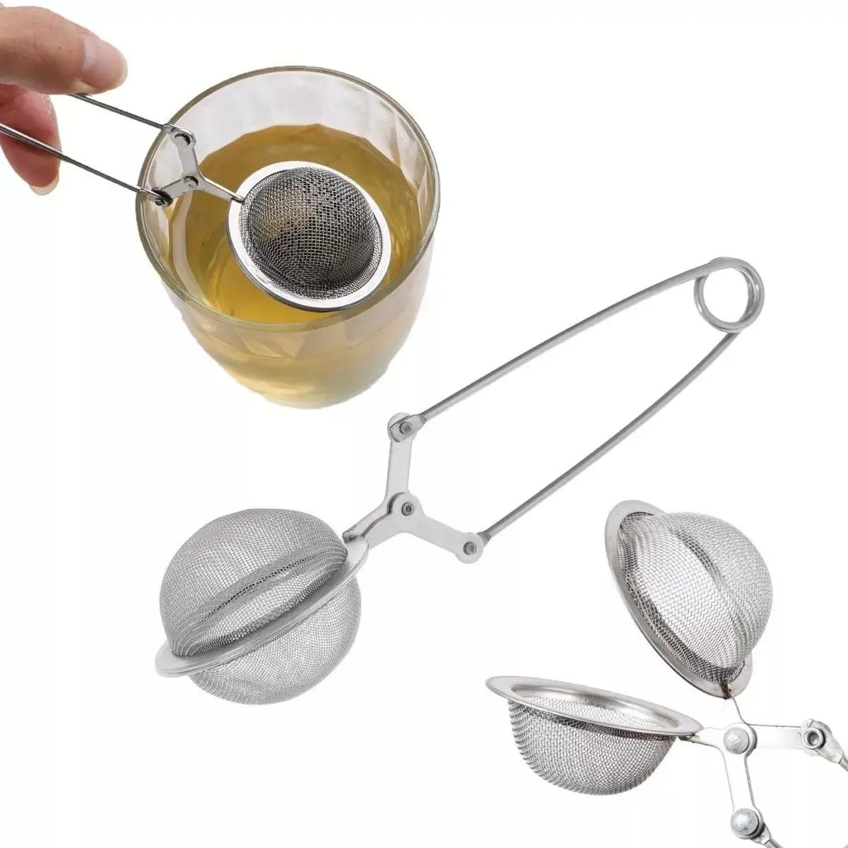 Inox Tea Infuser Sieve Blanket Herbs 15,5cm With Cable