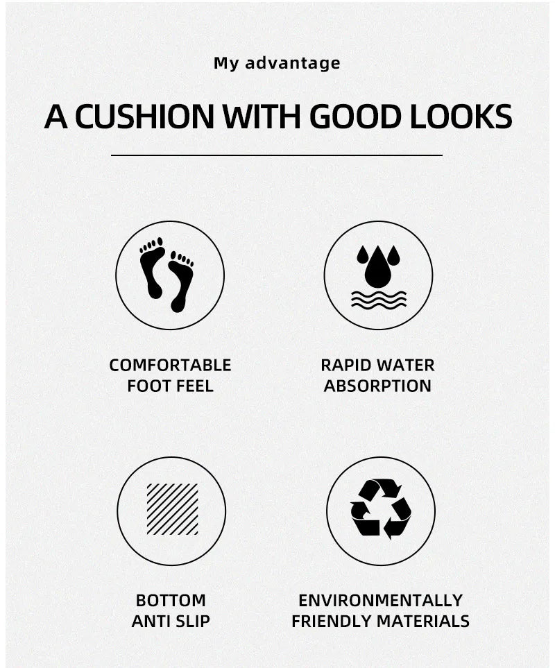 VIKAMA Diatomite Rugs Carpet For Bath Rugs For Kitchen Kitchen Floor Mat Rugs For Bathroom Diatomite Mat Kitchen Mat