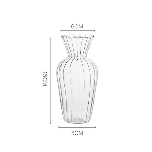 1pc Nordic Creative Transparent Vases for Plant Bottle Flower Pot