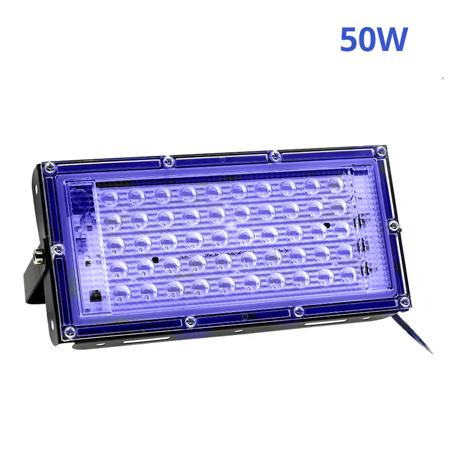 ALIEN 50W 100W LED UV Black Lights Stage Blacklight Ultraviolet Flood Effect Light for Halloween Xmas Dance DJ Disco Party Bar