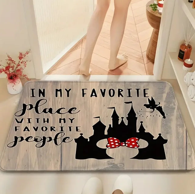 Halloween Pumpkin with Terrifying Face Door Mat Front Door Entrance Inch Welcome Mat for Garden Terrace Home Porch Decoration