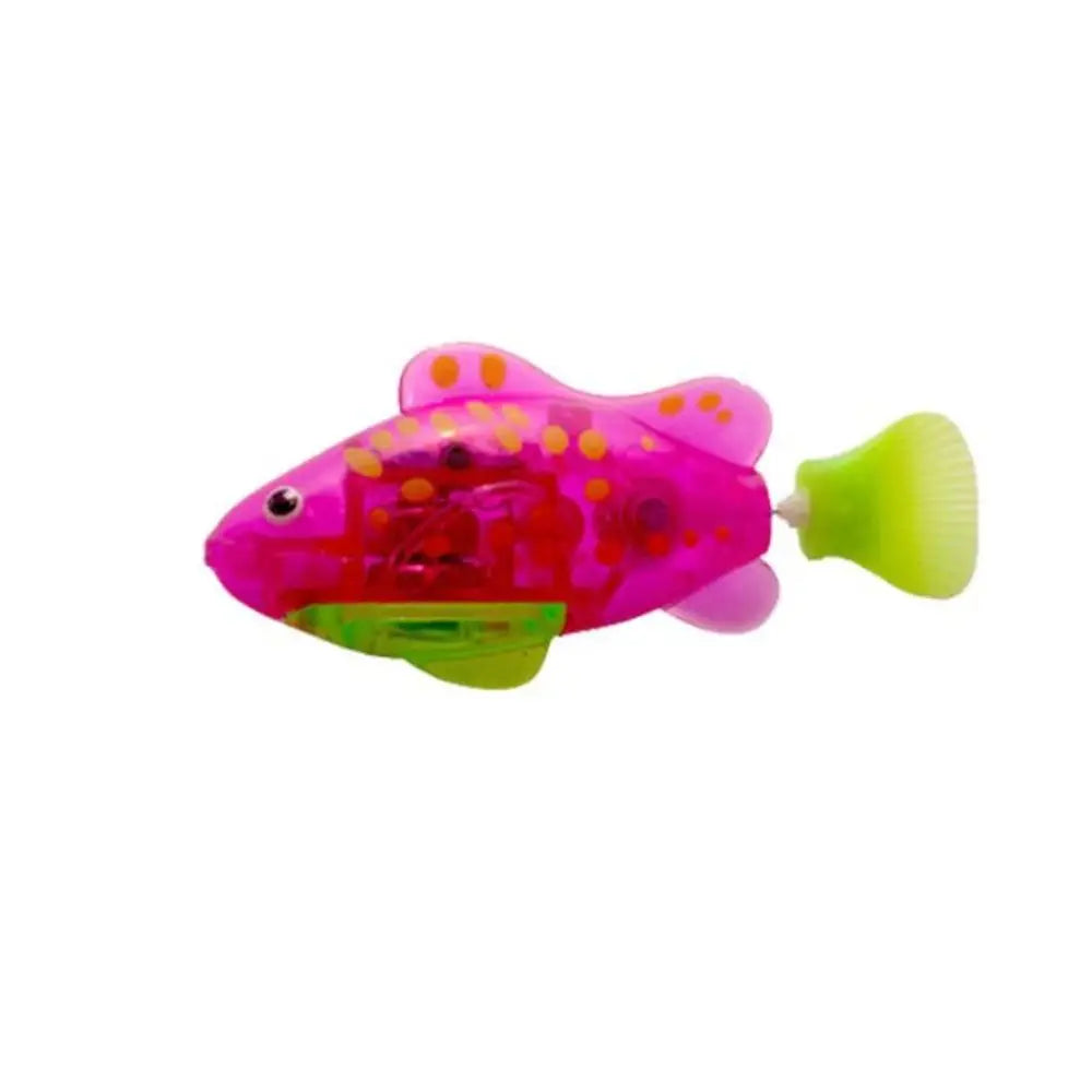 Baby Shower Toys LED Electric Simulation Fish With Light Water Swimming Fish Tank Ornaments Pet Playing Toys