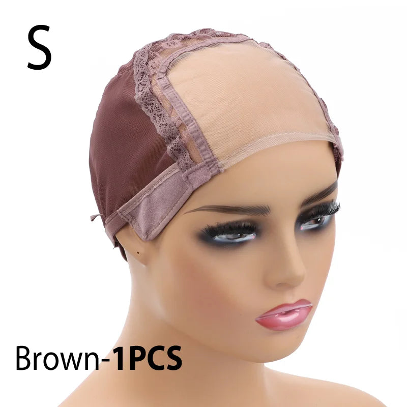 Lace Front Wig Cap For Making Wigs with Adjustable Strap Glueless Swiss Lace Net Weaving Cap to Make Wigs with Closures Frontals