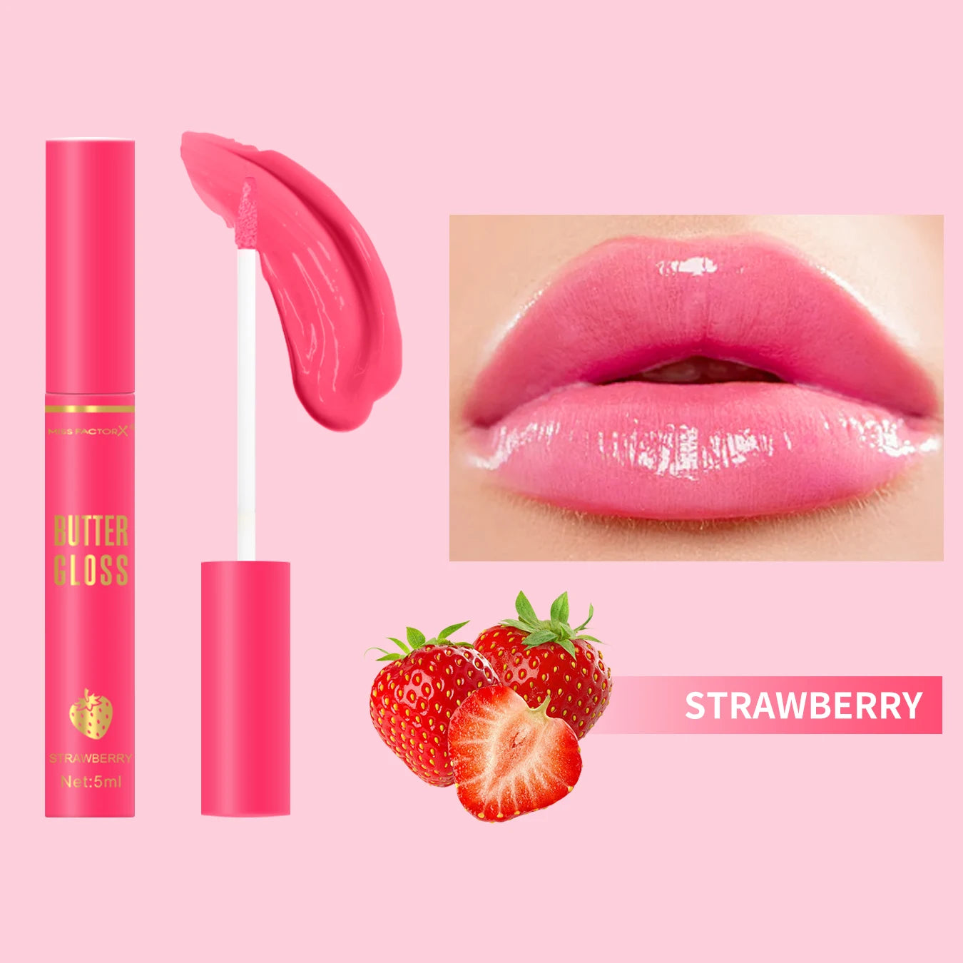 20pcs/box of 10 color moisturizing lip gloss - Long lasting moisturizing, glossy effect, essential for beauty care