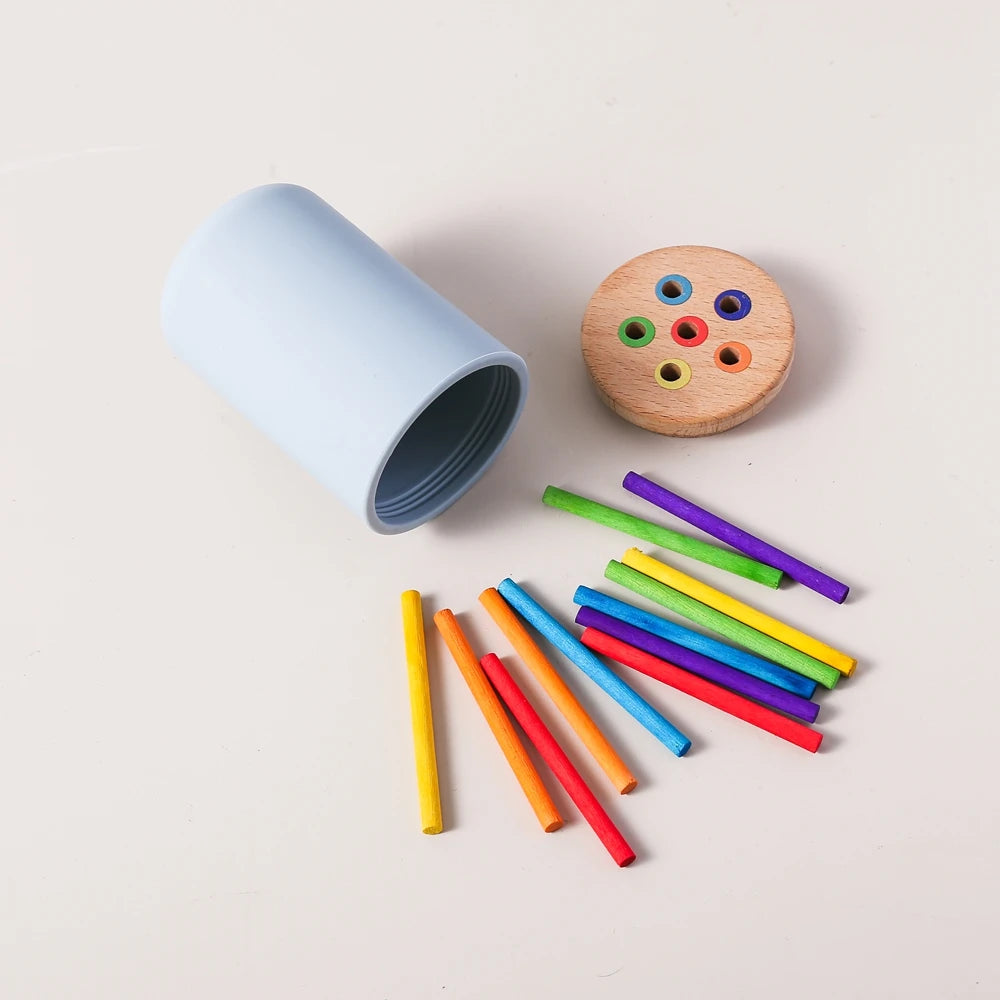 Montessori Baby Toys Silicone Educational Toys Cognitive Toys Color Matching Bucket Toddler Toys Sensor Game Baby Games 2 Years