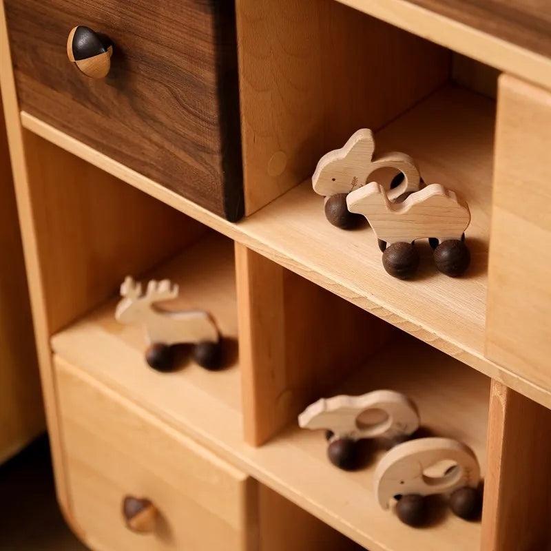 Wooden Cars Toys Maple Diy Crafts for Students Home Activities Montessori Grasping Teething Toy Newborn Birthday Gift Wood Block