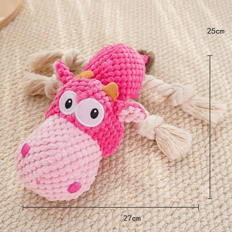 Pet Voice Toys Dogs with Grinding Teeth Plush Relieving Boredom Interactive Dolls Pet Supplies