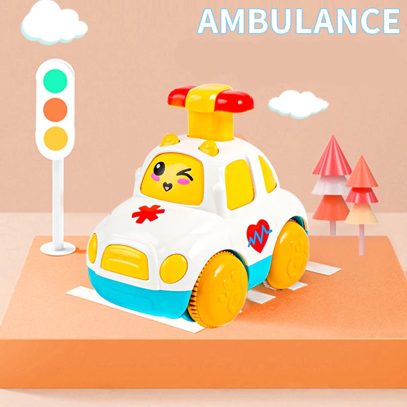 Baby Toy Cars for 1 2 3 Year s Boy Gift Press and Go Cartoon Truck Educational Toys Pull Back Cars Toys for Toddlers 12 18 Month