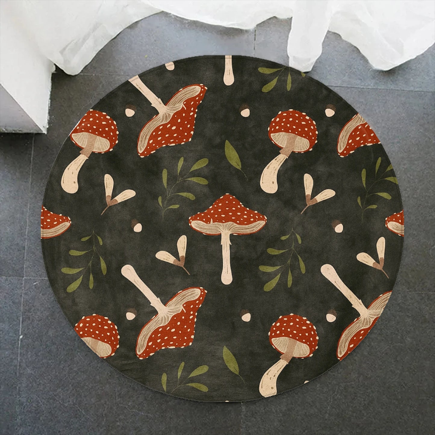 2026 Mushroom Rug Personalized Carpet Soft Flannel Rug For Room Anti-Slip Carpet For Home Decor Gift For Birthday For Kids