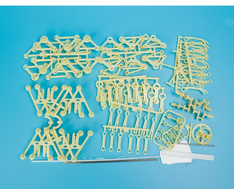 Child/Adult DIY Toy Hand-invented Robot Creative Wind Energy Powered Mechanical Puzzle Education Toys Gifts