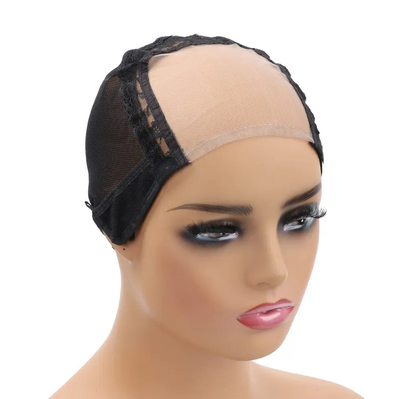 Lace Front Wig Cap For Making Wigs with Adjustable Strap Glueless Swiss Lace Net Weaving Cap to Make Wigs with Closures Frontals