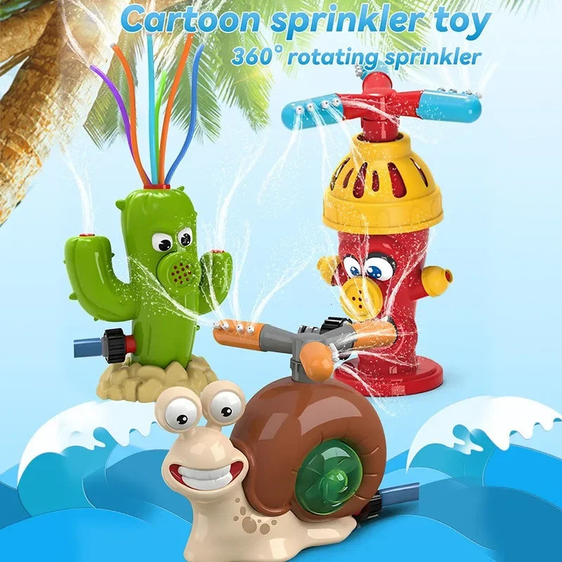 Bathroom Interesting Water Play Toys Cartoon Cute Cactus Outdoors Lawn Garden Water Sprinkler Children Water Pipe Squirt Toys