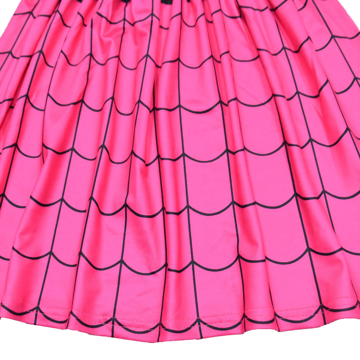 Girls Casual Dresses Spider Cartoon Animals Print Girls Dress for Halloween Heroine Cosplay Party Costume