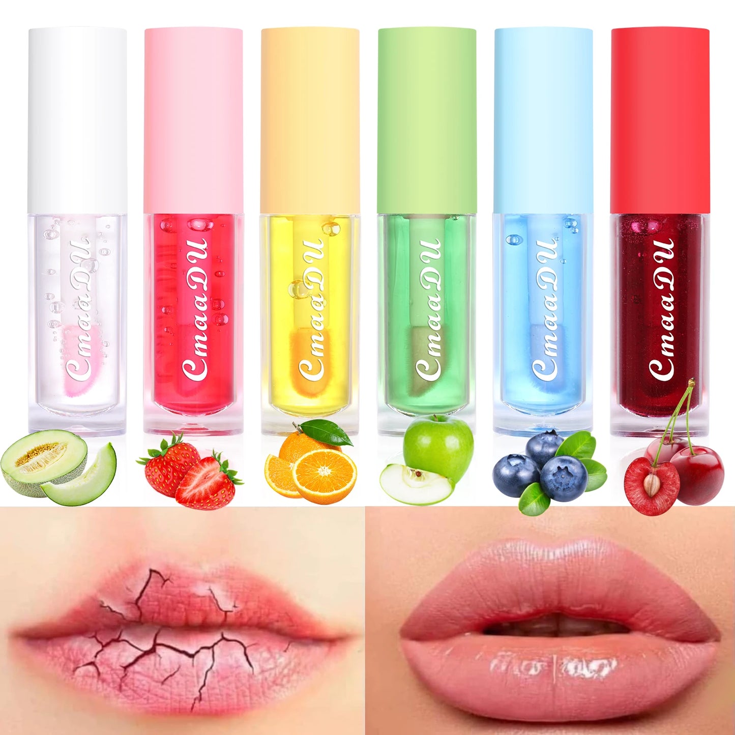 1 Pcs Hydrating Berry-Infused Lip Gloss - Moisturizing, Long-Lasting Nourishing Lip Oil for All Skin Types, Waterproof Lip Gloss