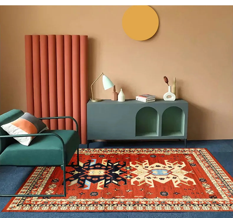 Bohemia Living room rugs Ethnic Style Bedroom Rug Large Area Rugs Non-slip Porch Mat Decoration home coffee tables floor mats