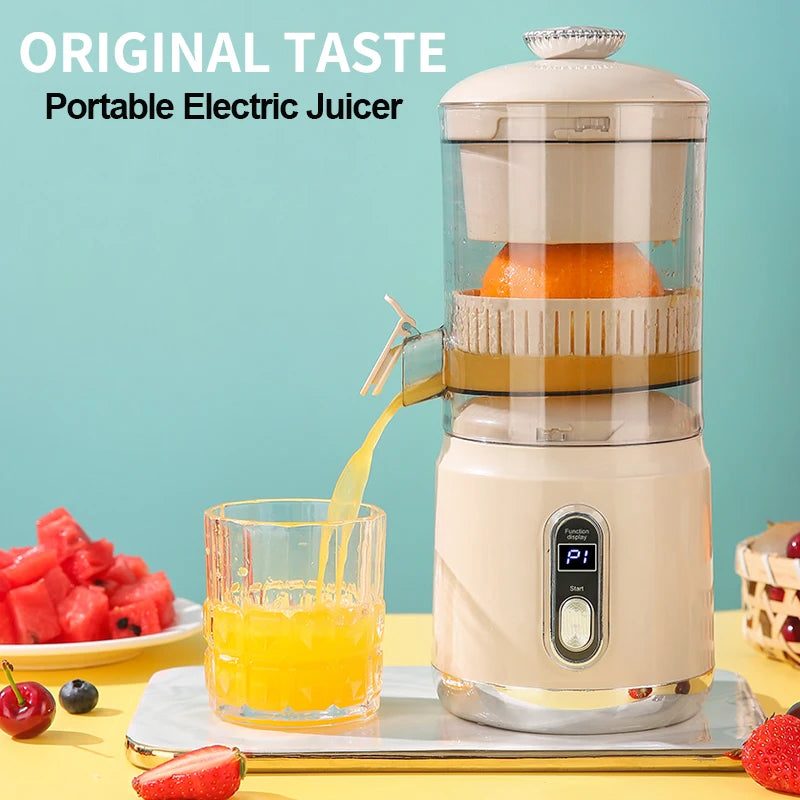 2025 Wireless Portable Electric Juicer 600ml USB Charge Fresh Juice Extractor Citrus Orange Squeezer Machine Smoothie Blender