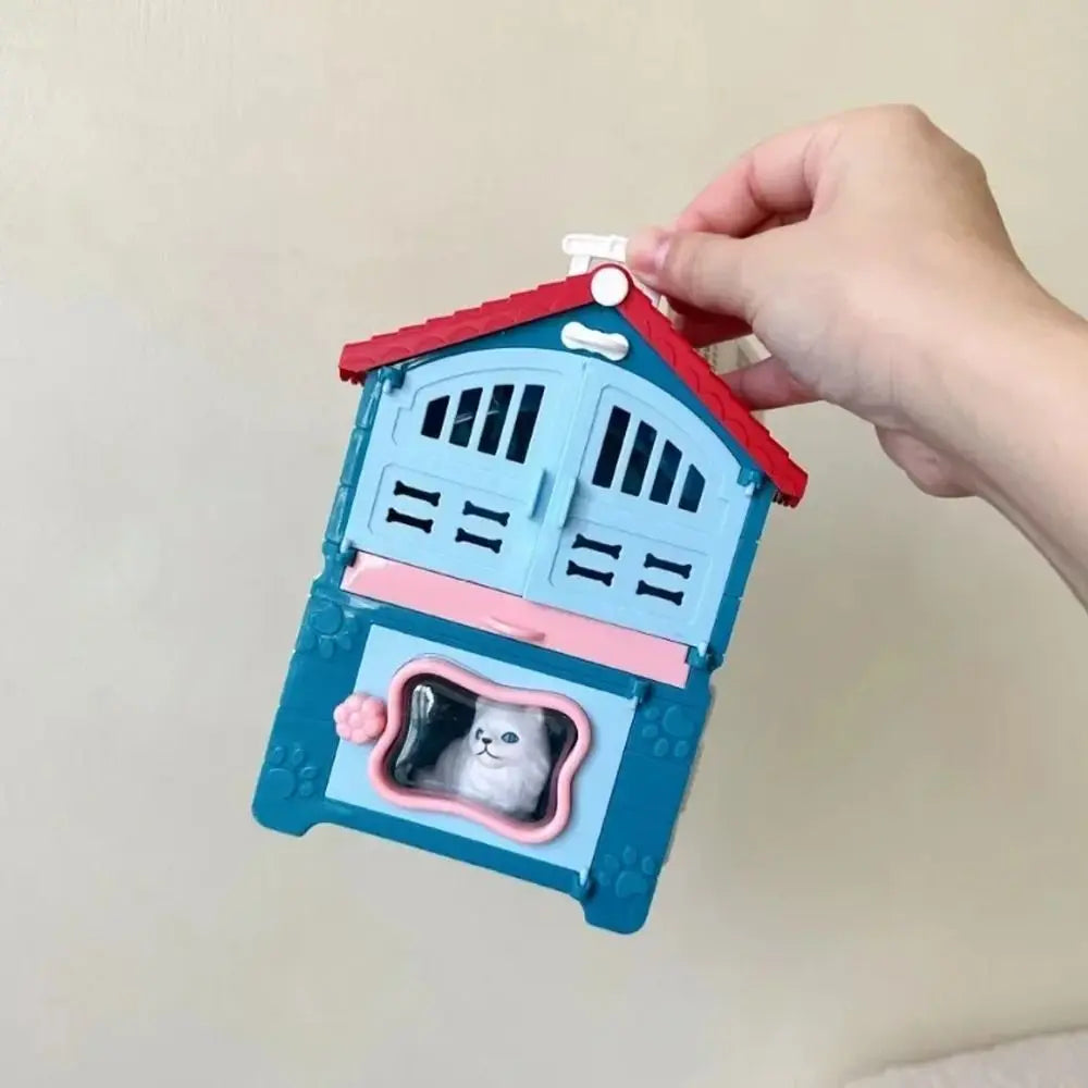 Children's Toys Puppy Cat Scene Playing Toys Merchant Supermarket Play House Toy Mini Interactive Pretend Toys Easter Day Gift
