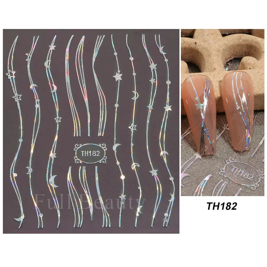 Nail Stickers Halloween Series Bat Skull Bone Ghost Pumpkin Pattern 3D Self Adhesive Decals For Nails Manicure Decoration LATH