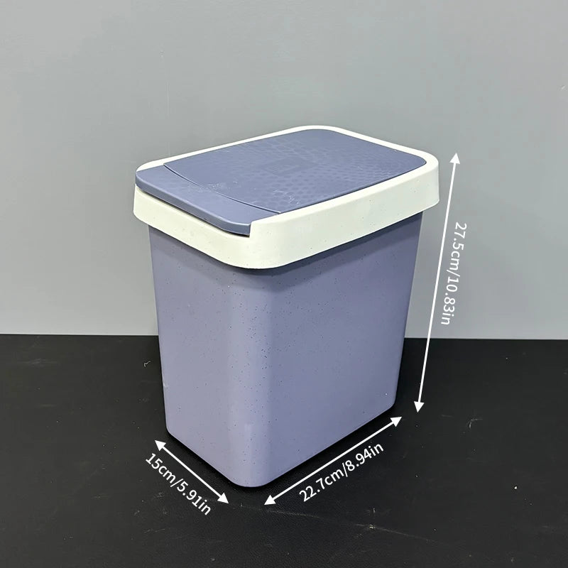 Odor Proof Diaper Pail Household Trash Can with Pop-Up Lid for Bedroom Bathroom Living Room Kitchen - Eco-Friendly Waste Bin