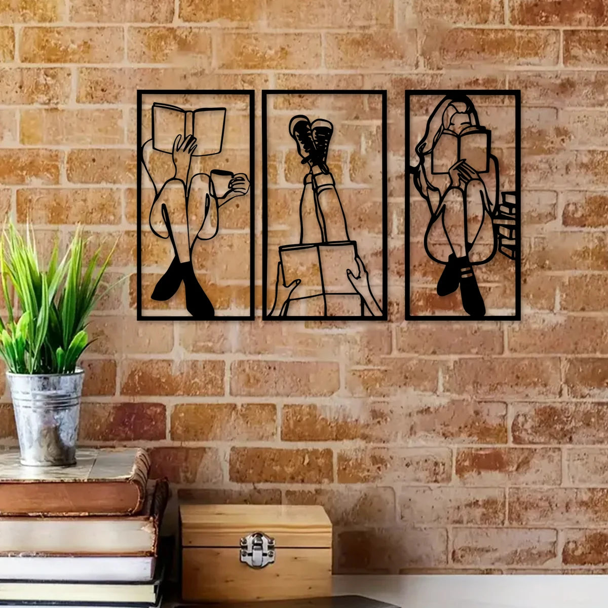 3PC Minimalist Abstract Women Wall Art Line Art Wall Art Decoration Single Line Women Home Hanging Wall Art Decoration
