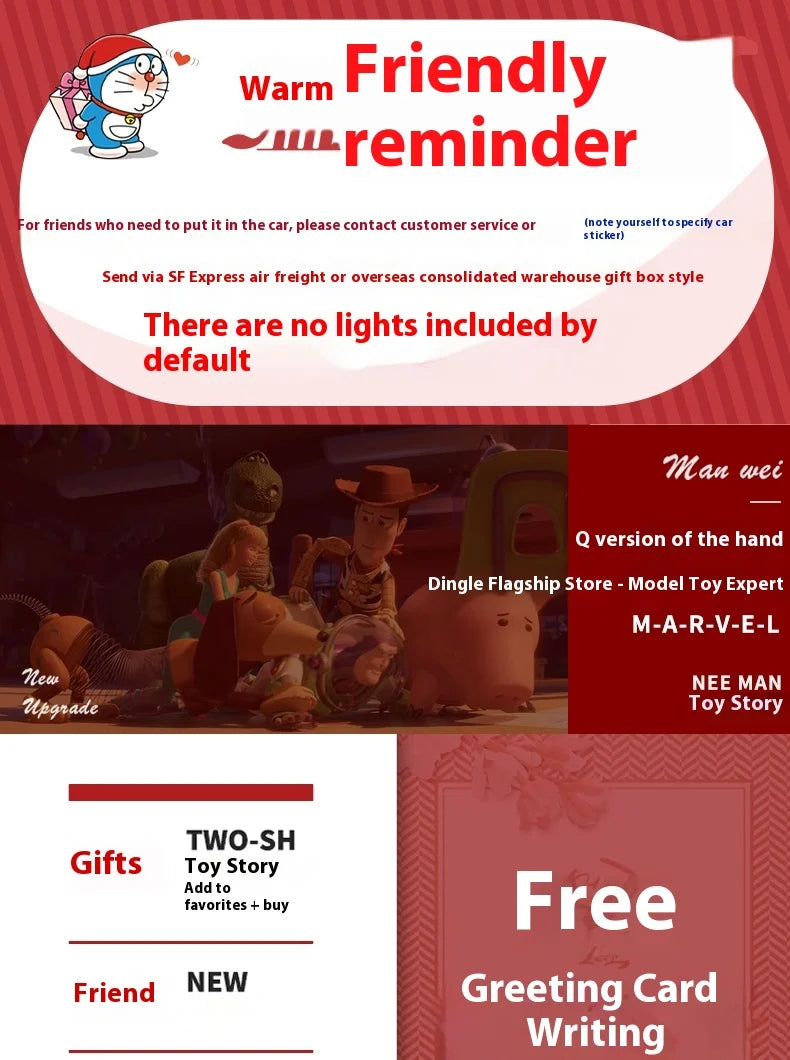 Full set of dolls toys Story Buss Light Years Woody Handmade Dolls ornaments Blind Boxes to send children birthday gifts