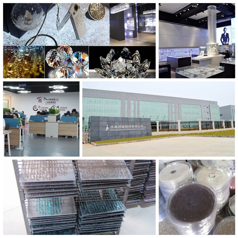 Crystal Castle Shiny Big Size Acrylic Holes Mirror Stones Sew On Strass Latin Dress Dance Wears Flat Rhinestones for Clothing