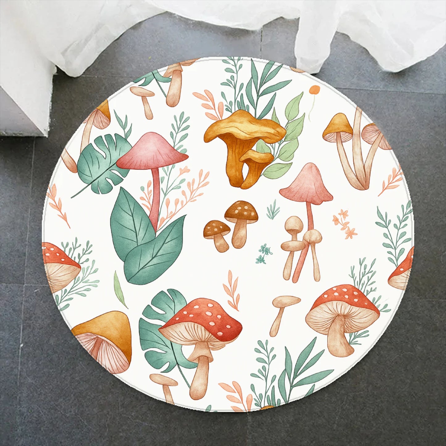 2026 Mushroom Rug Personalized Carpet Soft Flannel Rug For Room Anti-Slip Carpet For Home Decor Gift For Birthday For Kids