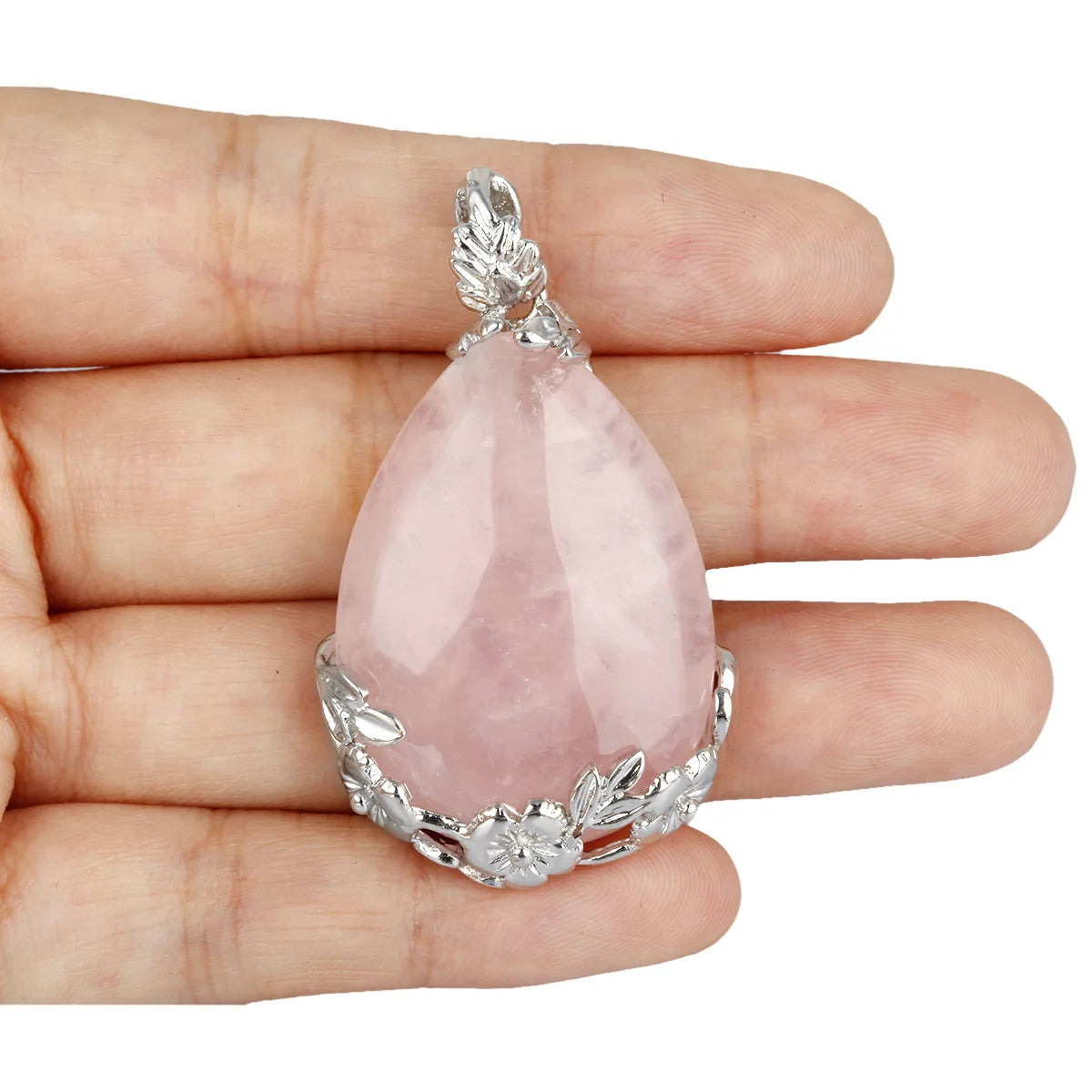 Chakra Reiki Healing Energy Crystals Waterdrop Pendants Natural Amethyst Carnelian sand Stone Opalite Healing Crystals Necklace