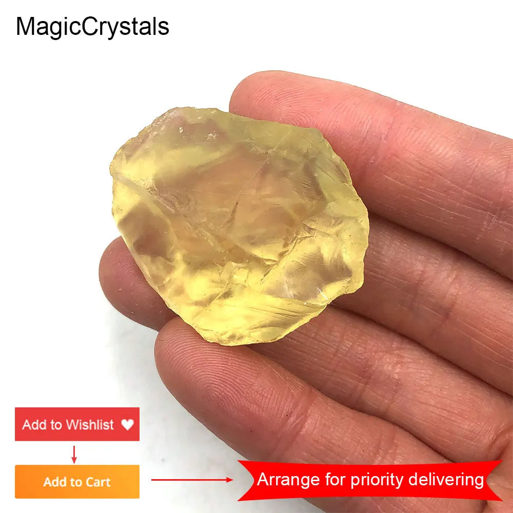 MagicCrystals 1pc Citrine Natural Stone Raw Crystals and Stones Healing Rock Minerales Crystal Home Decorations Room Decor Gift