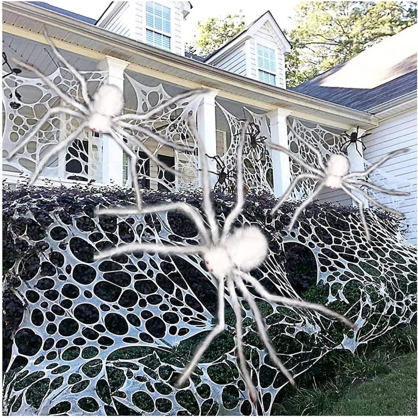 Big Plush Spider Scary Halloween Decoration Party Props Outdoor Giant Spider Decoration Outdoor Haunted House Halloween Props